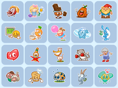 AutumnsDays - Stickers for TG caricature cartoon celebrate character comic day design emoji fun illustration logo mascot smile social media sticker telegram
