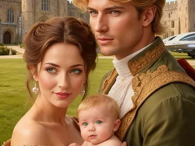 The Heir cover art work graphic design historical romance regency