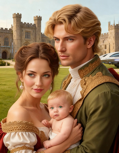 The Heir cover art work graphic design historical romance regency