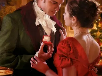 Yuletide Regency Cover Art work cover art work graphic design historical fiction regency yuletide