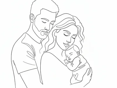 Line art branding graphic design illustration illustration art line art one line art vector