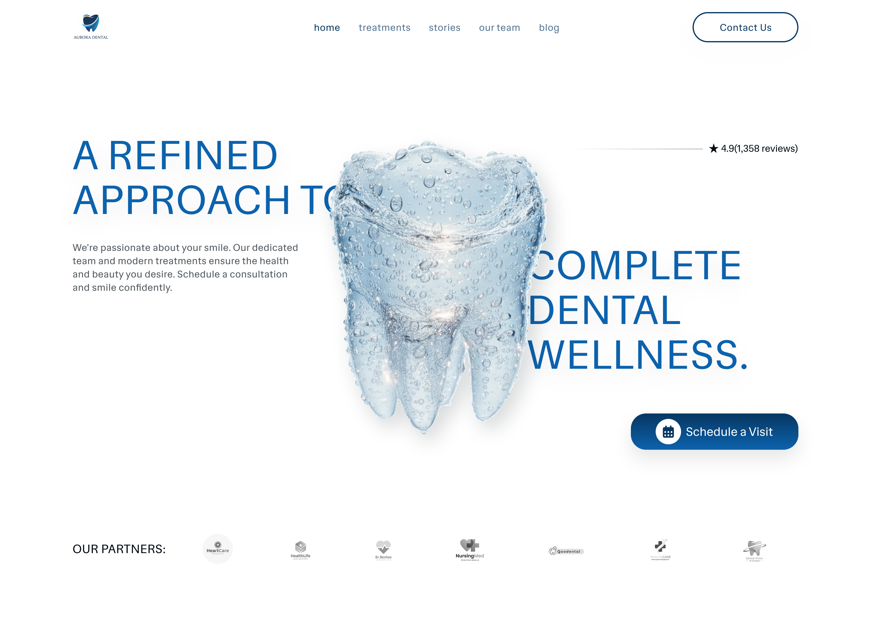 Website Design For Dental Clinic dental clinic dentist dentistry design elegant figma modern premium sophisticated tooth ui ui design ux ux design web design website