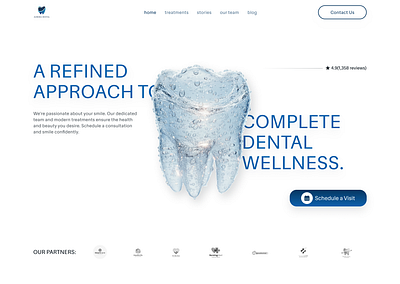 Website Design For Dental Clinic dental clinic dentist dentistry design elegant figma modern premium sophisticated tooth ui ui design ux ux design web design website
