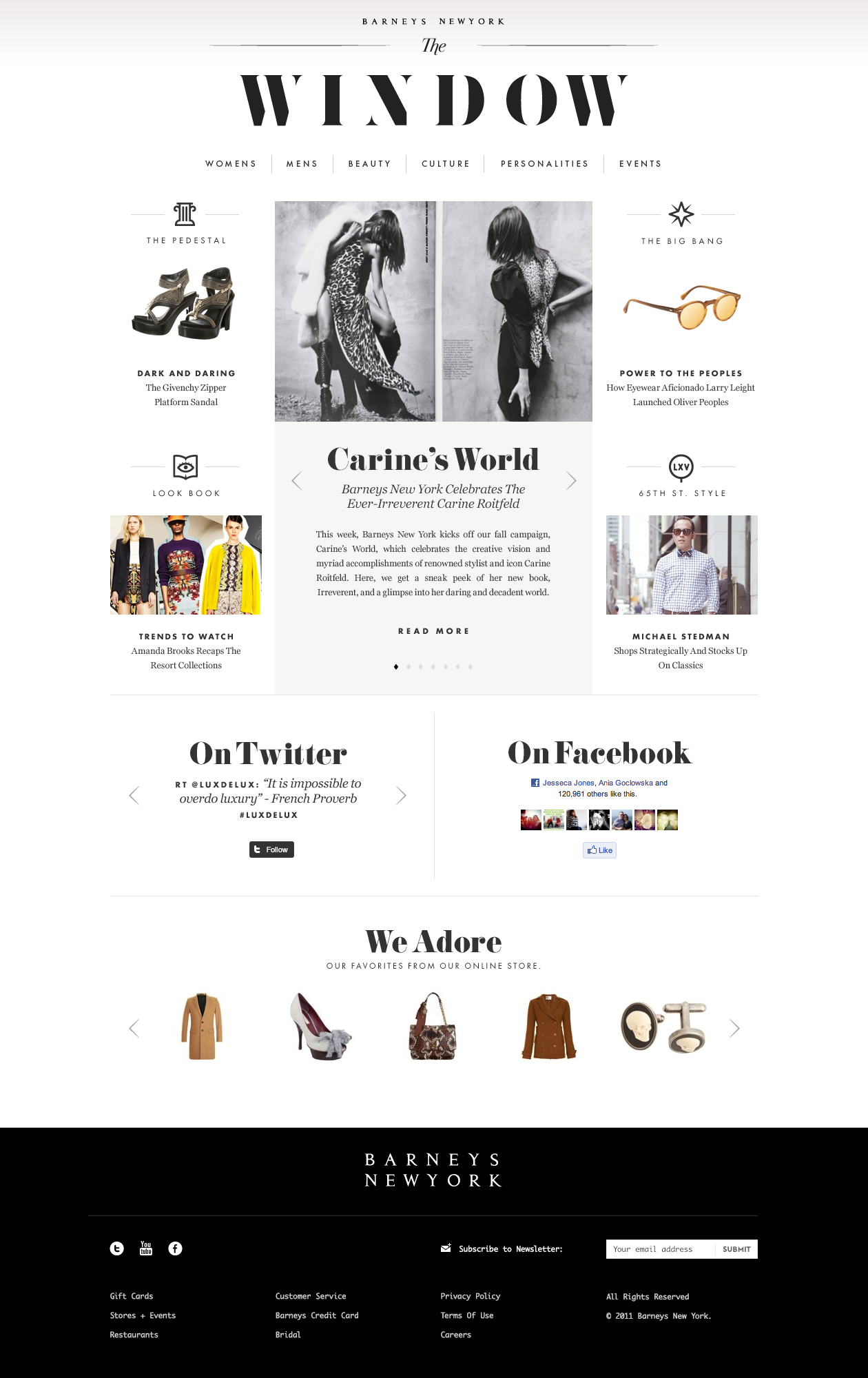 Barney's e comm graphic design retail ui