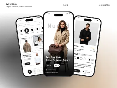 Fashion eCommerce App apparel app clean interface clothing store app ecommerce app fashion design fashion ui minimal design mobile app design mobile ecommerce mobile interface modern ui online store product page retail design shop ui shopping app ui inspiration uiux design user experience ux concept