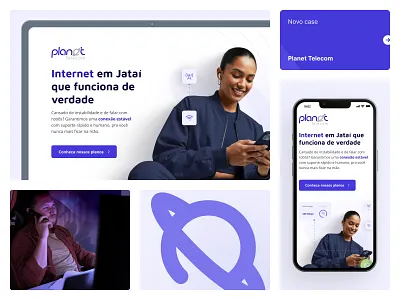 Landing Page - Planet Telecom blue figma internet landing page telecom ui ux website wordpress