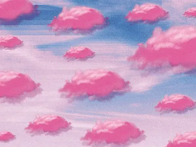 Cloud digital art graphic design poster design