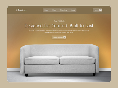 Modern Furniture Website UI Design clean web design ecommerce website figma design figma website furniture ecommerce furniture landing page furniture ui design furniture website home decor ui interior design website landing page design minimal web design modern ui design online store ui product showcase responsive design ui ux design web inspiration web ui concept website redesign