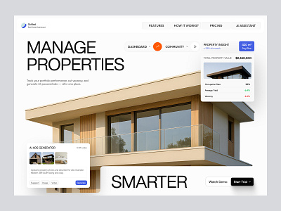 GoReal - Real Estate AI Platform agency ai application architect company dashboard design elementor estate framer home landing page platform real ui webflow website wordpress