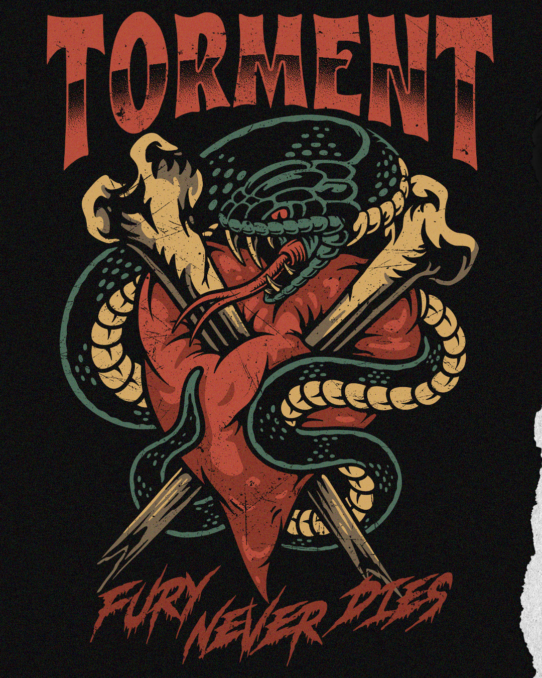 Heart X Bones 2d art animal apparel available clothing design illustration logo love merch on sale snake t shirt