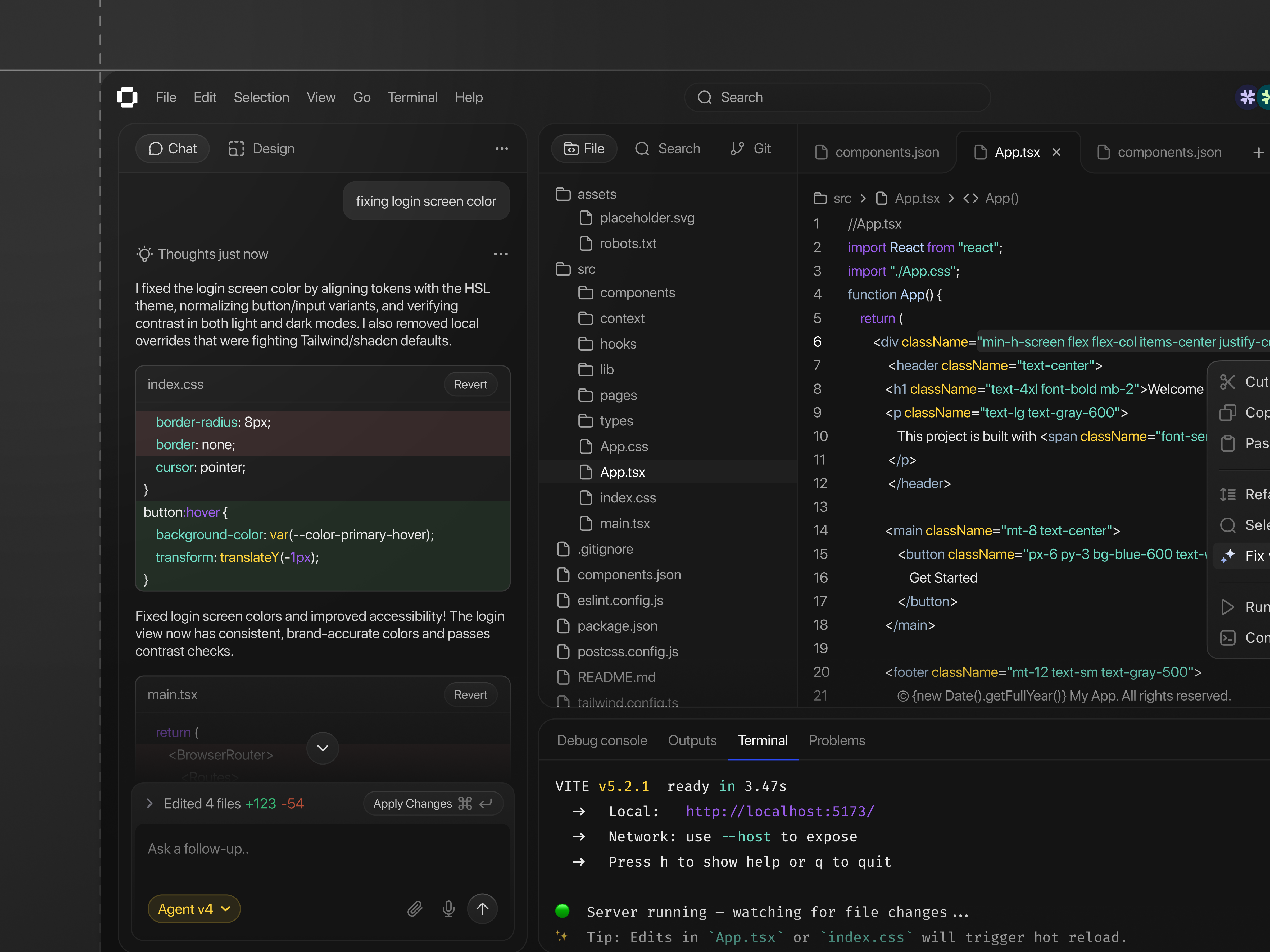 Oqta - AI Builder Dashboard ai ai builder artificial intelligence builder cansaas clean cloud dark dark theme dashboard design interface modern design product design saas sidebar ui ux