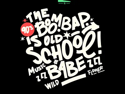 THE BOOMBAP OLD SCHOOL /LETTERING animation branding creative design graphic design illustration illustration art director design lettering ui