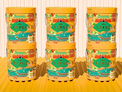 DONGGUANG OLD RESTAURANT GIFT BOX 02 branding design illustration ui