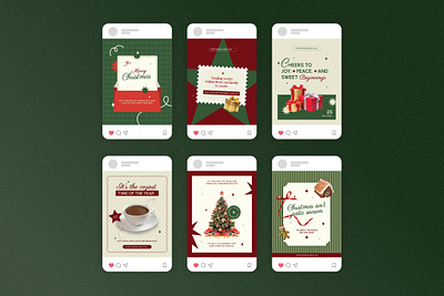 Merry Christmas - Instagram Post bright celebration classic clean cozy elegant event festive greetings holiday minimal modern occasion rustic seasonal template traditional warm winter yuletide