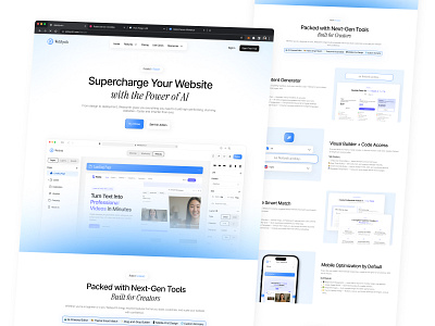 WebSynth - Web Builder Website (Feature Page) ai website ai website builder blog page builder saas career page contact us page faq page feature page job vacancy page landing page landing page builder pricing page redesign website responsive design saas sitemap builder ui ux design website website builder wireframe builder