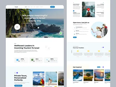 Travel Landing Page | Website Design bookıng hotel booking landing page simple tourism travel travel website traveller travelling trip web design web page webflow website