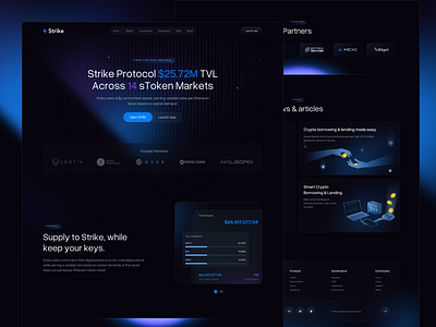 Crypto Finance - Token Markets Landing Page ai market ai market detection landing page ai powered market blockchain market crypto market crypto token defi market token token design token landing page token market token market website token ui token ux token website web design