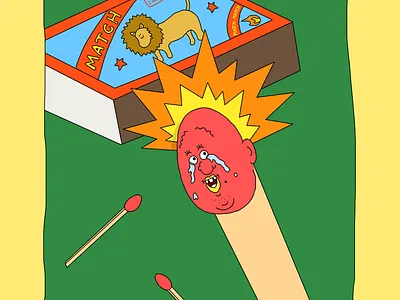 Match branding character design graphic design icon illustration