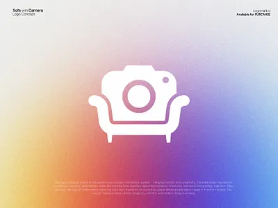 Sofa with Camera logo Concept best furniture logo branding camera logo click logo furniture branding furniture logo interior design interior logo lifestyle logo logo design photography logo sofa logo