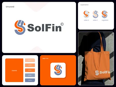 Solfin - Fintech logo Design app icon brand identity branding business logo clean design creative logo crypto logo digital finance f letter logo financial logo fintech logo innovative logo logo design logo inspiration logo mark minimal logo modern logo professional logo s letter logo tech logo