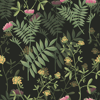 Wild Flowers. Seamless pattern botanical fabric fashion floral flower pattern seamless surface textile