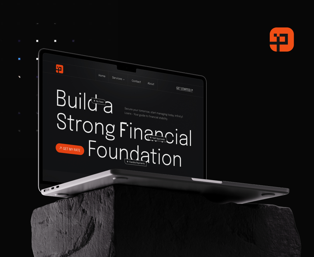 Infinity 1 Loan branding creative design design graphic design logo ui uiux ux visual identity