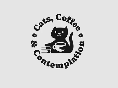 Cat and coffee logo brand brand designer branding cat coffee design elegant graphic design logo logo design logo designer logodesign logodesigner logotype modern negative space negative space logo