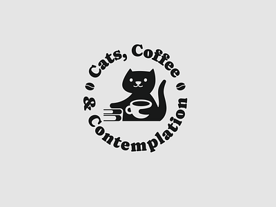 Cat and coffee logo brand brand designer branding cat coffee design elegant graphic design logo logo design logo designer logodesign logodesigner logotype modern negative space negative space logo