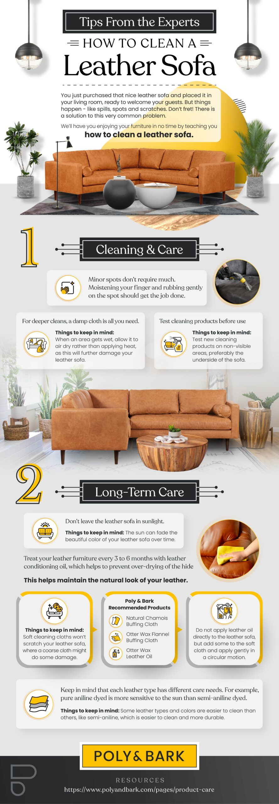 Tips From the Experts: How to Clean a Leather Sofa graphic design illustration infographic