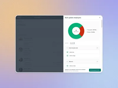 Bulk employee updates at a glance! design ui uiux user interface ux