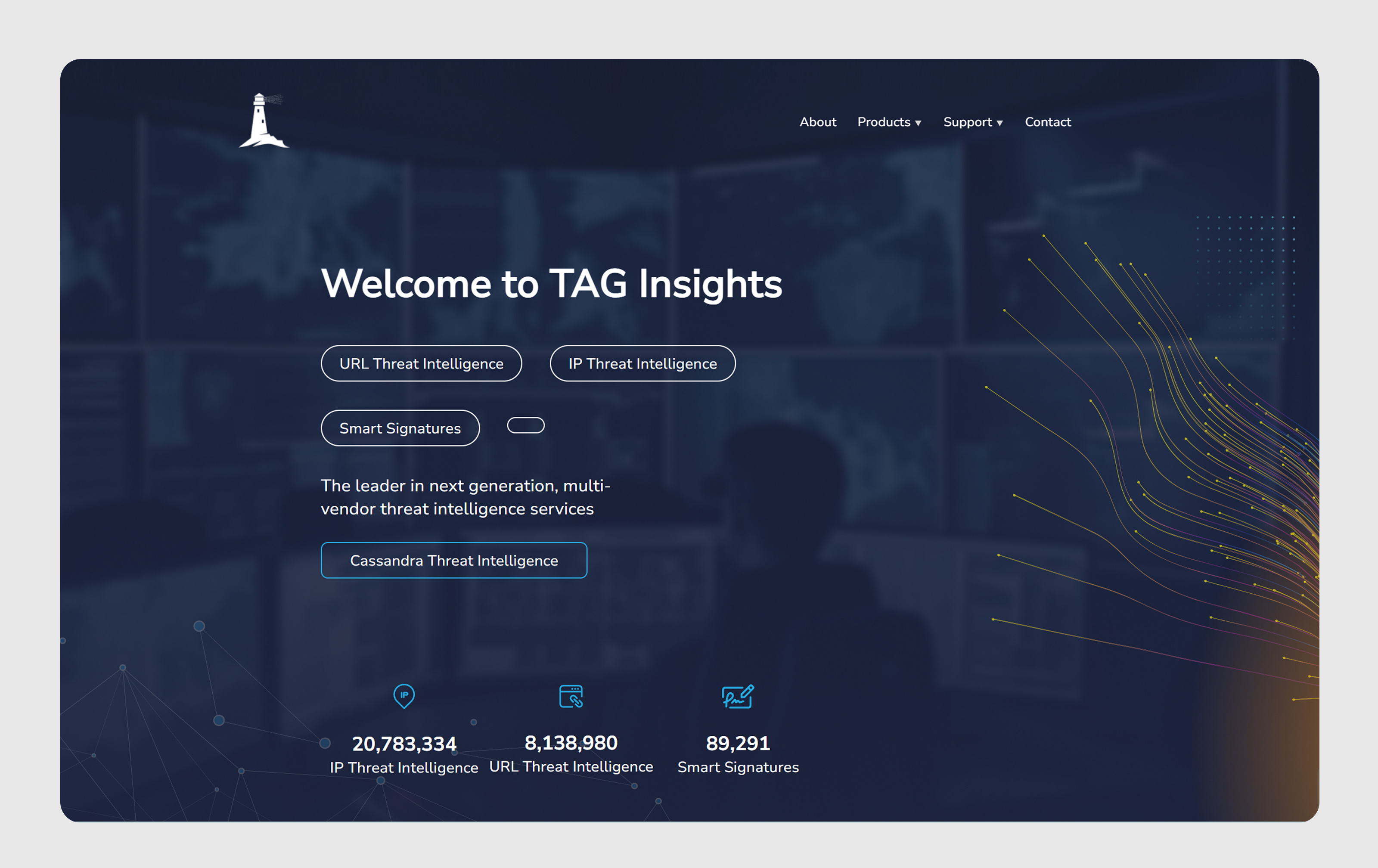 TAG Insights business cyber design finance graphic design graphicdesign information technology landing page marketing security webpage website