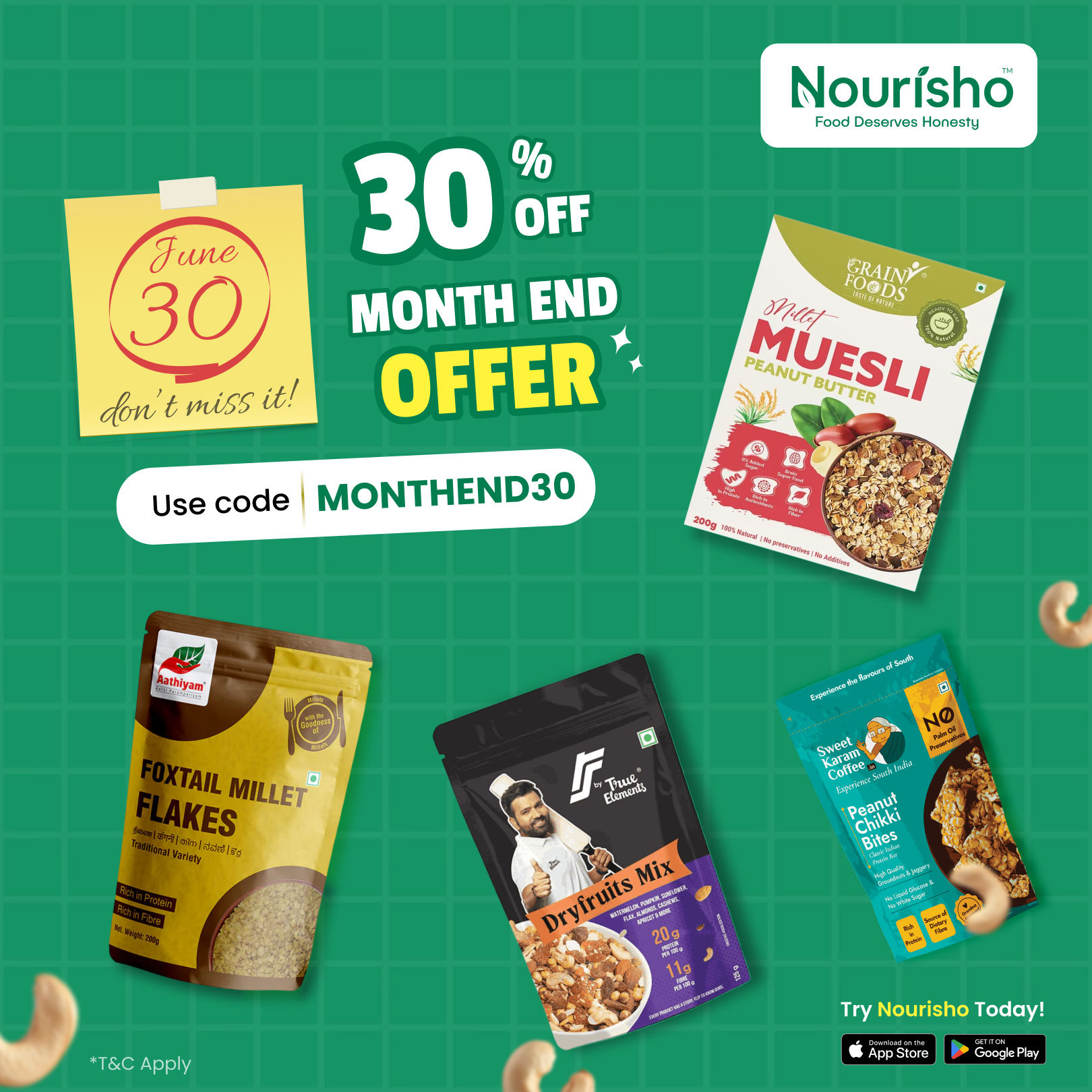 Marketing Posters - Nourisho branding graphic design