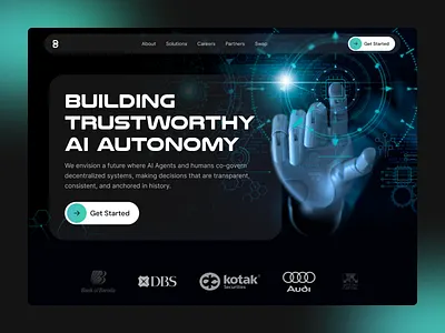 AI agent website landing page 3d ai ai agent ai agent landing page ai agent website ai agents ai landing page ai startup award winning ai website blockchain website modern website uiux