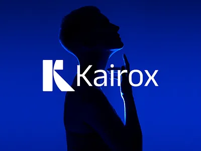 Kairox - K monogram logo abstract blue brand identity brand logo branding futuristic geometric logo icon initial k k logo logo mark minimal modern monogram symbol timeless type typography