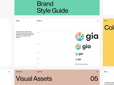 GIA — Brand brand branding graphic design guide logo manual styleguide symbol