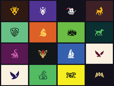 Logo collection 24 - 25 available for sale animals brand brand guideline brand identity brand sign branding collcetion design graphic design icon identity illustration logo logo design logo designer logofolio logotype packaging sign vector mark