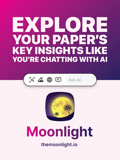 Poster design for Moonlight promotional event app commercial graphic design illustration moonlight poster