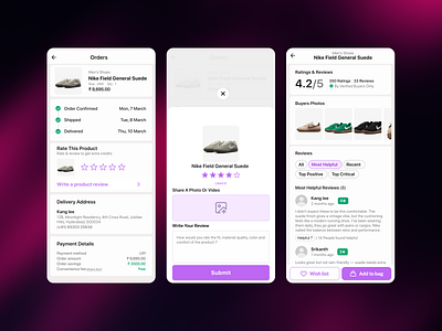 Showcasing Product Reviews ecommerce product design ui ux