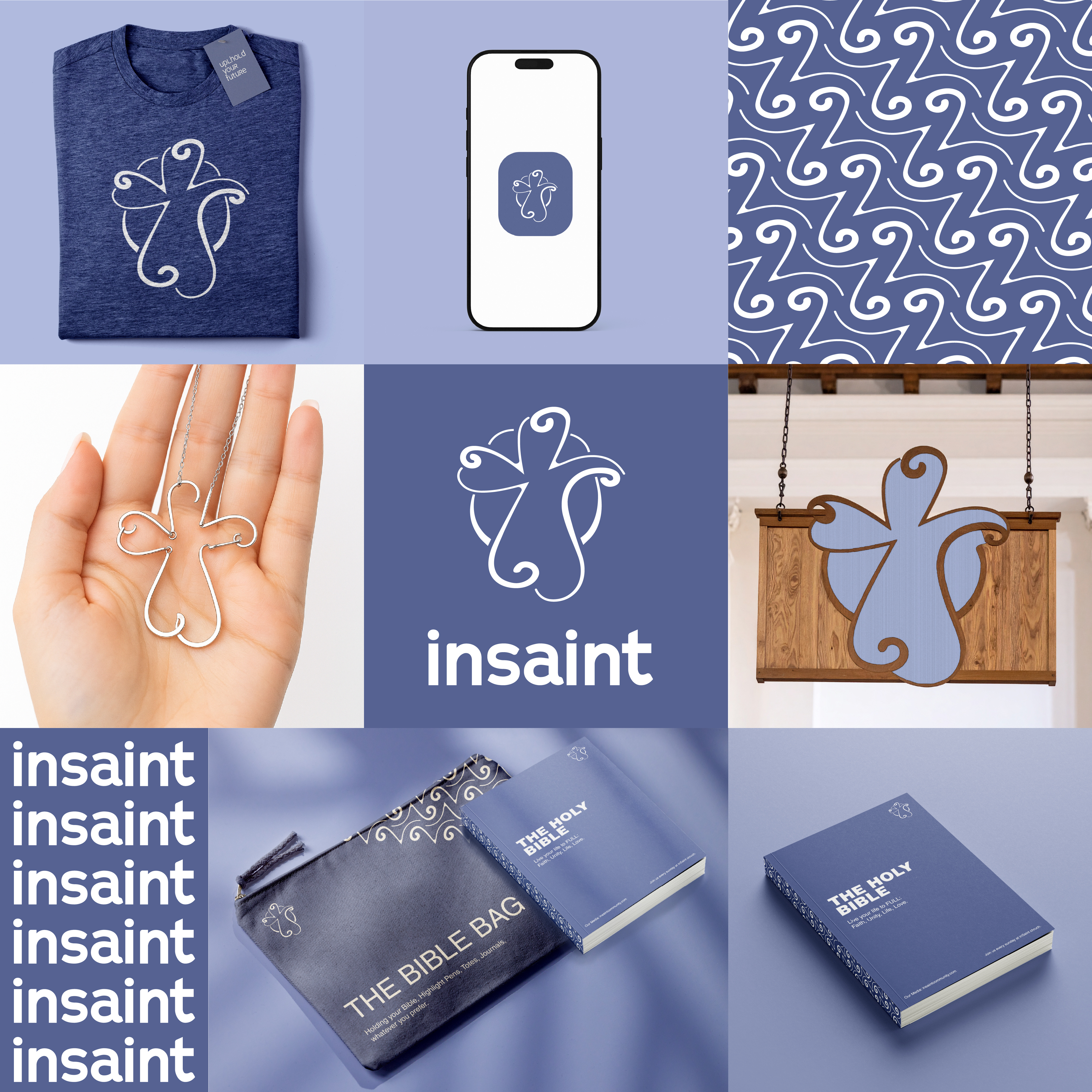 insaint - Church community. Brand design, Logo design.