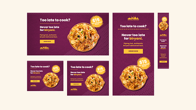 Google Display Ads Redesign for a Restaurant banner ads display advertising google ads google advertising google display ads graphic design restaurant ads social media ads