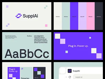 SupplAi - Brand Sprint abstract logo agent logo ai logo blockchain logo brand guide branding corporate branding finance logo fintech logo minimal logo modern logo modular logo negative space logo s logo saas logo social media tech logo trust logo visual identity web3 logo