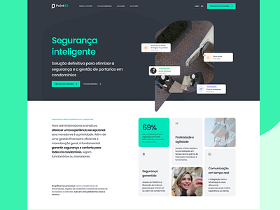 PointID - Smart Security for Modern Living bento design design hero interface onepage ui uiux video section