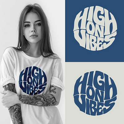 High on Vibes Logo 3d animation branding graphic design logo motion graphics ui
