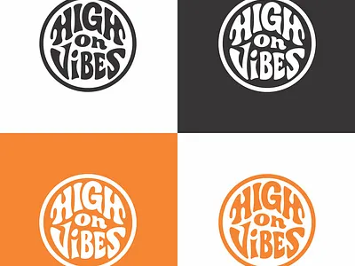 High on Vibes Modern logo 3d animation branding graphic design logo motion graphics ui