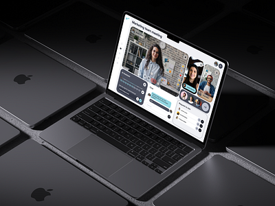 👩🏻‍💻 Product design for meeting platform app | Hyperactive ai tool app application bento grid call chat concept dashboard design hyperactive meeting product design recording saas ui ux video video call voice web design