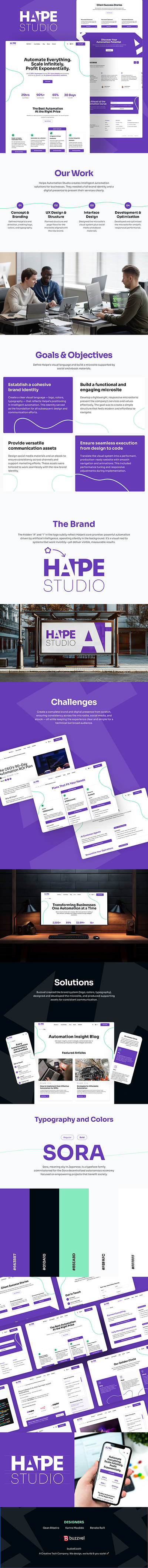 Haipe Studio - Invisible Automations, Visible Results ai automation branding design logo ui ux webdevelopment