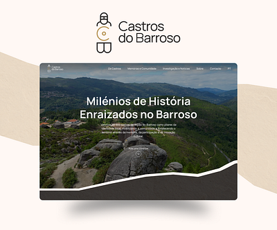 Castros do Barroso archeology design interactive map ui ux webdevelopment