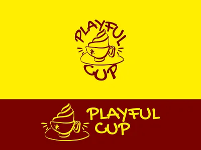 Playful Cup – Modern Café & Coffee Shop Logo barista brand design cafe branding cafe logo coffee shop brand coffee shop logo creative logo cup dessert hot chocolate logo ice cream cafe line art logo logo design logo designer logodesign minimal logo modern modern cafe restaurant logo