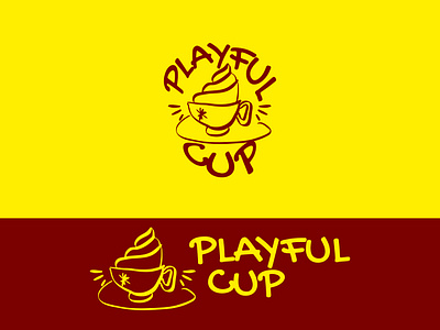 Playful Cup – Modern Café & Coffee Shop Logo barista brand design cafe branding cafe logo coffee shop brand coffee shop logo creative logo cup dessert hot chocolate logo ice cream cafe line art logo logo design logo designer logodesign minimal logo modern modern cafe restaurant logo