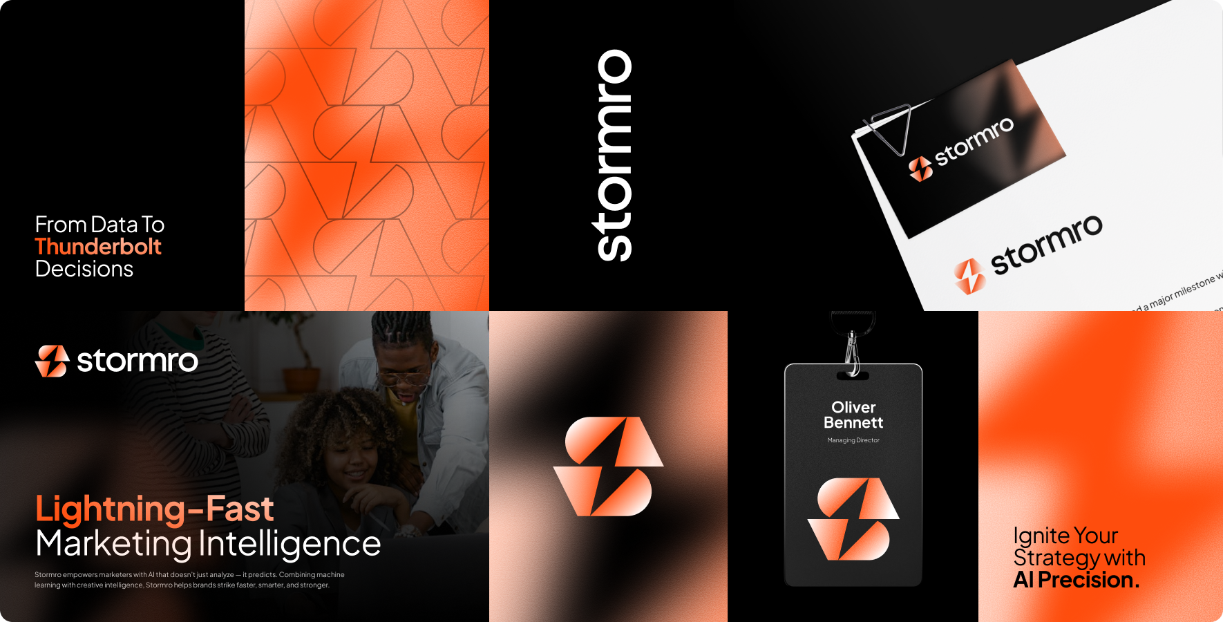 Stormro | Letter S + Lightning Bolt Logo Design bolt design gradient graphic design letter s lightning lightning bolt logo minimalist